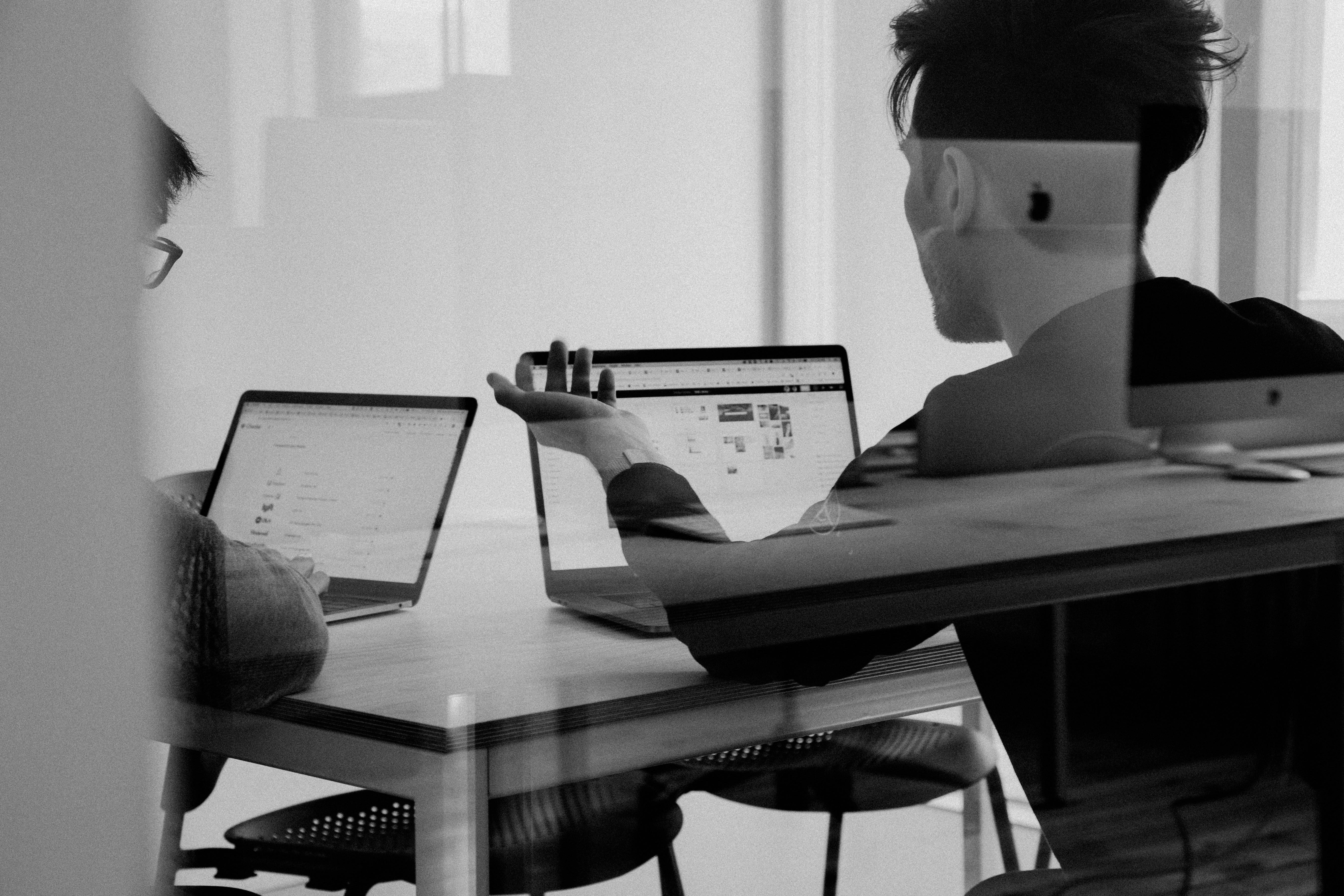 Two professionals connecting for a consultation